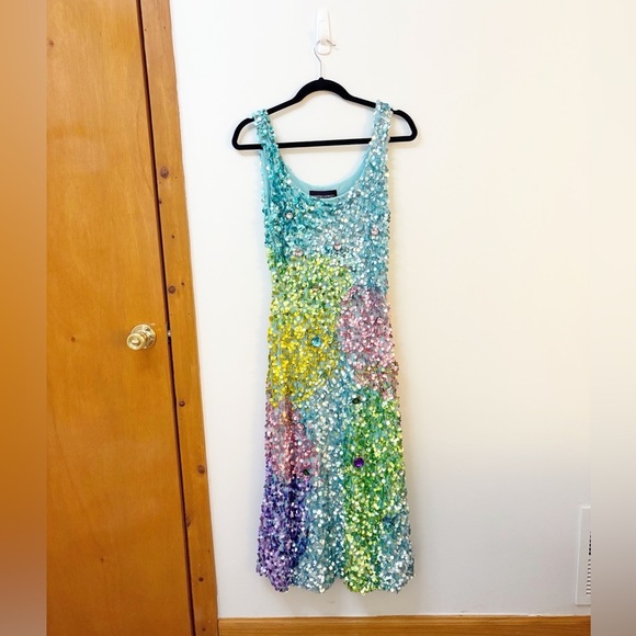 New Cynthia Rowley Prism Sequin Dress - Picture 7 of 11